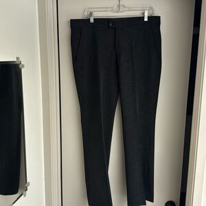 Vintage 90s low waist full leg paisley imprinted dress pants by tween 42/32